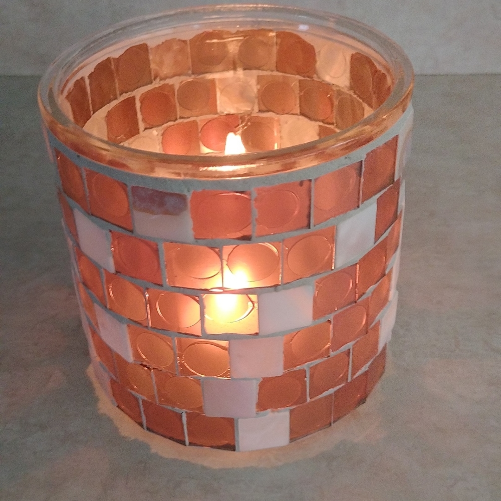 ⚜️  Mosaic Candle Holder